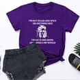 thumbnail image 2 of Pompotops T-shirt à Manches Courtes à Manches Courtes et Col Rond pour Femme, 2 of 6