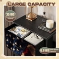 thumbnail image 2 of Gothic Dresser for Bedroom with 4 Storage Drawers American Wave Flag Dressers Chest of Drawers Steel Framed Fabric Closet Organizers for Boys Man Cave Dorm Entryway, 2 of 8