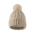 thumbnail image 2 of BR Gorro de punto cálido y elegante (caqui), 2 of 4