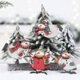 thumbnail image 3 of Christmas Wooden Pendant Wide Application Convenient Exquisite Snowman Hanging Sign Decoration for Decor, 3 of 9