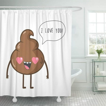 Pknmt Brown Emoji Funny And Kawaii Smile With Cute Poop In Love