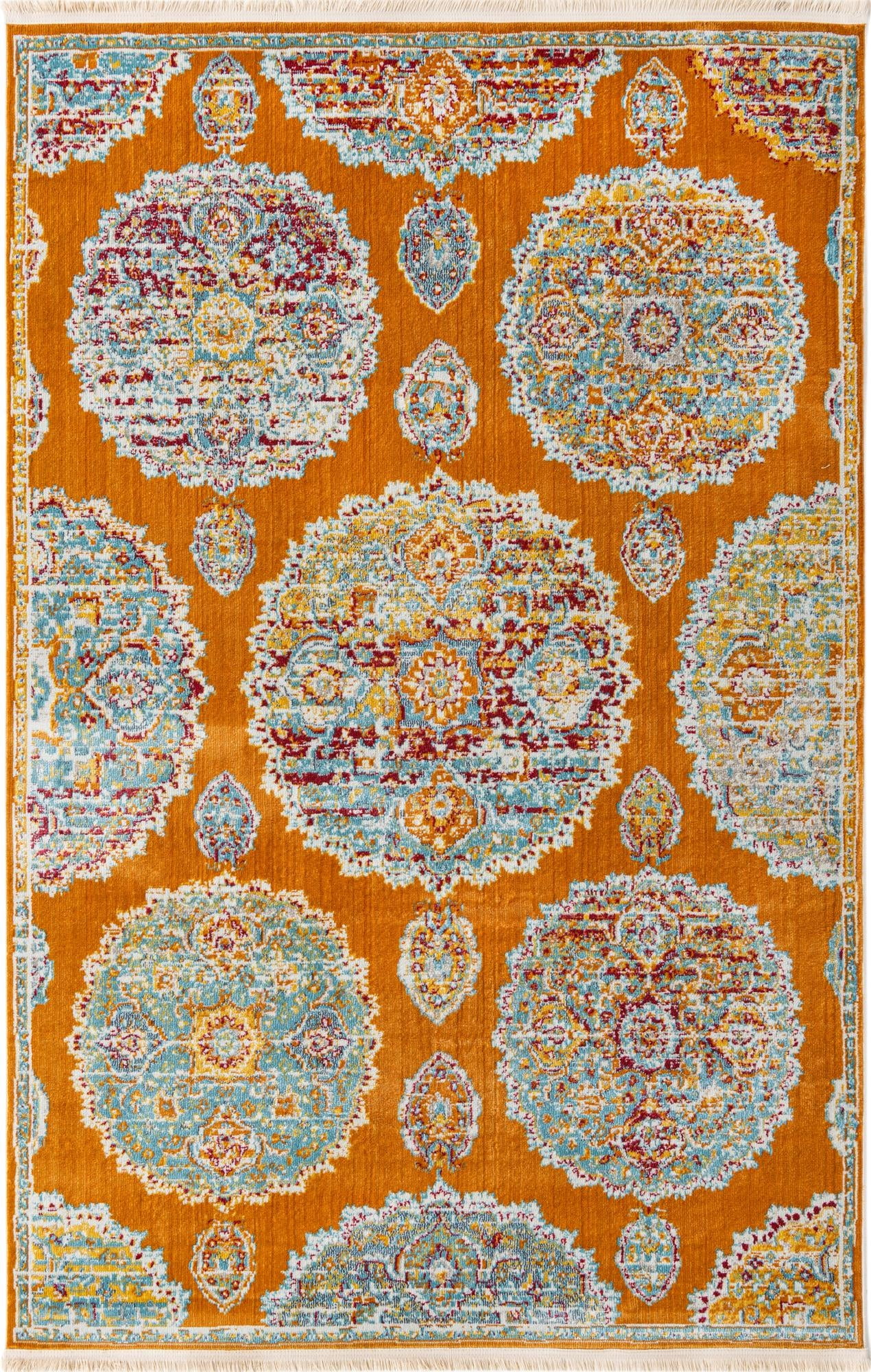 Paragon Collection Rug 5' x 8' Orange MediumPile Rug