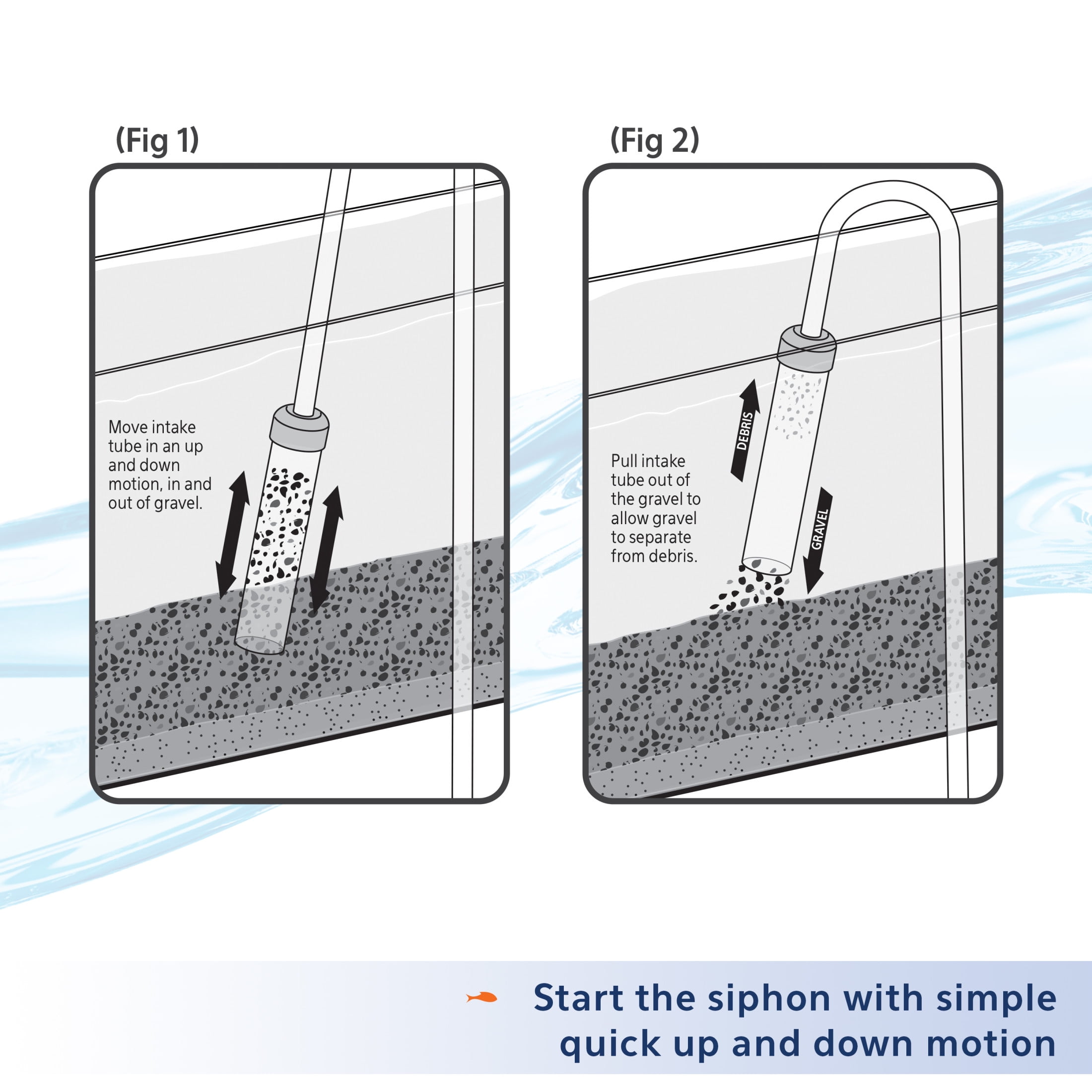 Aqueon Siphon Vacuum Gravel Cleaner Mini - 5 Inches