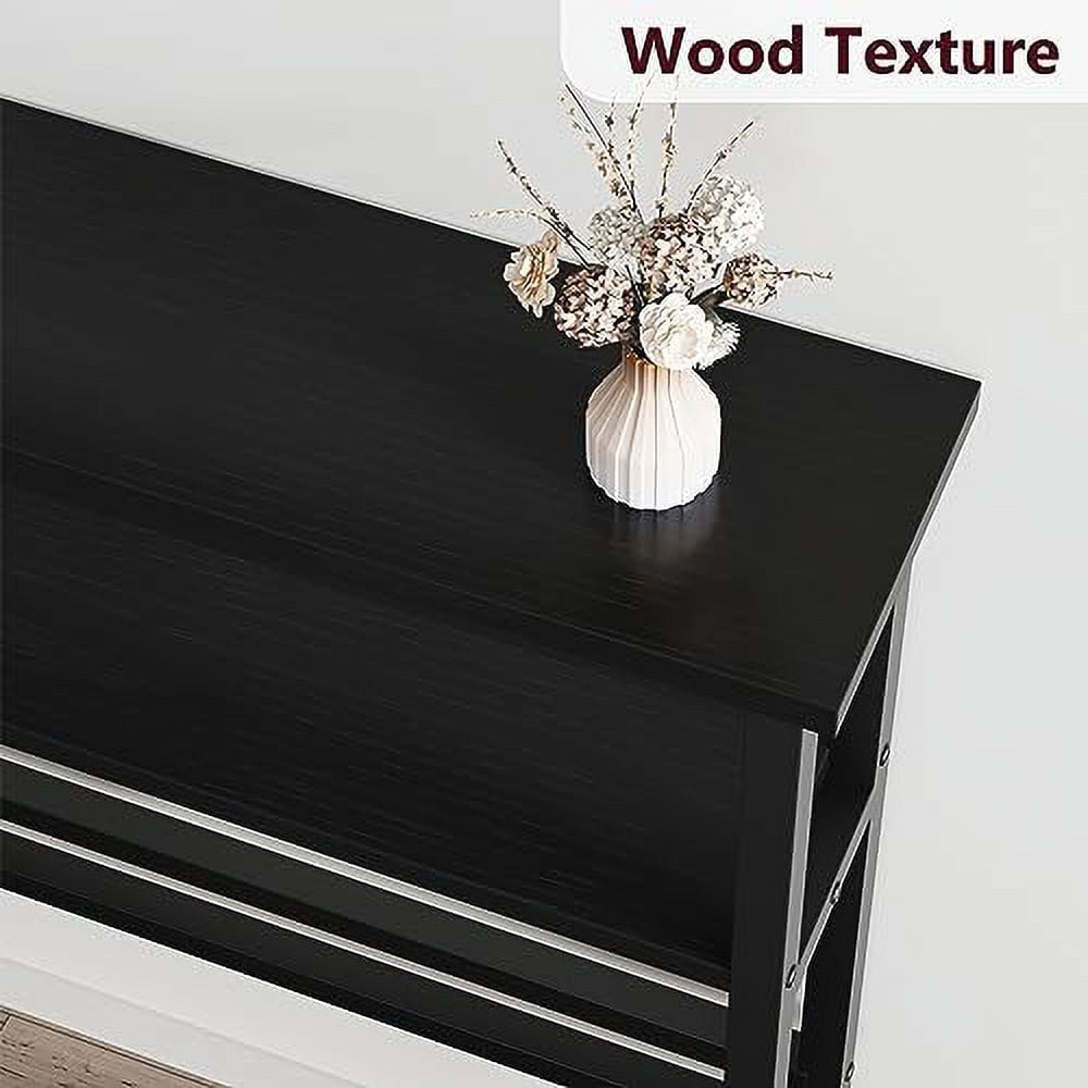 Faitaliicy 2 Tier Narrow Sofa Side Table Thin Console Table Slim Behind Couch Table Small Entryway Table Display Table With Adjustable Shelf For Hallway Bedroom Living Room Foyer