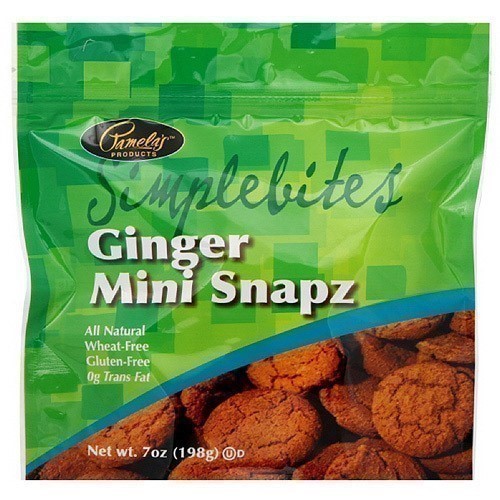 Pamela's Products Mini Ginger Snaps, 7 oz (Pack of 6)