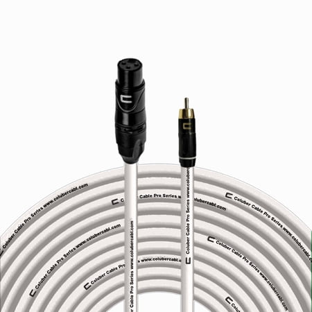 Coluber Cable Unbalanced XLR Female Cable to RCA Male - Pro 3-Pin Connector
