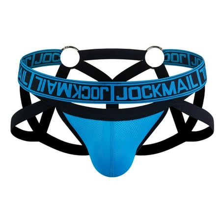 

Knosfe Men s Moisture-Wicking Mesh Thong Sexy Athletic Supporter Underwear XL
