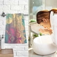 thumbnail image 6 of Coolnut Bathroom Hand Towels Set of 2 Mandala Flowers Print, Cotton Bath Towels Thin Water Absorbent Lightweight Quickdry for Bathroom Ktichen Travel Gym, 16"×28", 6 of 6
