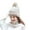 Beige, variant on 3Pcs/Set Women Winter Thick Warm Woolen Knitted Beanie Hat Face Mask Neck Scarf