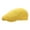 Yellow, variant on Unisex Vintage Plain Forward Hat Knit Cotton Flat Cap for Adults Breathable Soft Retro Newsboy Cap for Spring Autumn Everyday Casual Apparel Headwear