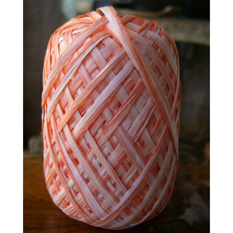 Peach raffia ribbon discount