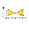 thumbnail image 2 of CG-237 18K Gold Overlay Multi Strand Clasp With 4 Holes, 2 of 2