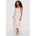 thumbnail image 2 of Women's Lemon Print Lace Up Sides Midi Dress, 2 of 3