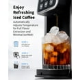 thumbnail image 3 of Hot & Iced Coffee Maker with Bold Setting, Single Serve Coffee Maker for K Cup and Grounds, 6-14 Oz Brew Sizes, 50 Oz Removable Water Tank, One Cup Coffee Machine with Reusable Filter, Black, 3 of 4