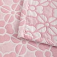 thumbnail image 3 of Ntbay 3 Layer Toddler Blanket, Muslin Cotton Jacquard Bed Blankets, Lightweight Thermal Baby Blanket, Super Soft and Warm Crib Blanket for All Seasons, Decoration Gift, 30"x40", Pink Clover, 3 of 5