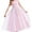 Pink, variant on qolati Flower Girls Dress 2024 Elegant Bridesmaid Wedding Pageant Party Princesses Tulle Dress Lace Floral Embroidered Evening Dress Up