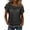 Gray womens swimsuits 07, variant on Karymi Blouses for Women Asymmetrical One‑Shoulder Lace Top, Geometric Hollow‑Out Cold‑Shoulder Cap Sleeve Layered Blouse, Daily‑Wear T‑Shirt Workout Tops for Women