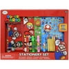 Mario Over 30pc Stationery Set in Box- PENCIL CASE, STICKERS, MARKER & MORE!