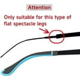 thumbnail image 5 of PATIKIL Glasses End Tips, 6 Pairs Eyeglass Anti Slip Ear Sock Pieces Tube Sleeve Silicone Replacement Temple for Rectangle Thin Metal Eyeglass Temple, Black-2, 5 of 5