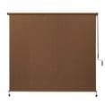 thumbnail image 3 of Coolaroo 6' x 6' Outdoor UV Blocking Cordless Solar Roller Shade Blind, Mocha, 3 of 8