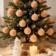 thumbnail image 2 of Bxaolu 12Pcs Velvet Christmas Ball Ornaments, Flocked Christmas Tree Balls Bulk, Plastic Decorative Hanging Ornaments for Xmas Holiday Decor, 2 of 7