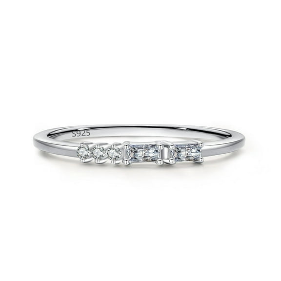 S925 Sterling Silver Micro-set Diamond Ring