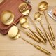 thumbnail image 5 of Juego de utensilios de cocina de acero inoxidable - 2 utensilios de cocina, juego de utensilios de cocina coloridos chapados en titanio, 5 of 5