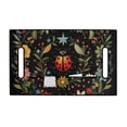 thumbnail image 2 of Whosucclay with 4 Front Pockets Golf Cart Seat Cover for Beach Winter, Thickened Anti-Scratch Golf Cart Seat Towel Blanket, Ladybug Floral Pattern, 2 of 7