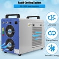 thumbnail image 3 of Industrial Water Chiller, 7L Industrial Water Cooling Chiller, 2.64GPM FlowRate Water Cooling System, CW-5000 Thermolysis Water Chiller, Water Cooler for 40-100W CO2 Laser Engraving&Cutting Machine, 3 of 5
