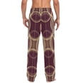 thumbnail image 4 of FORMRS Mens Pajama Pants with Pockets Sleepwear Lounge Bottoms Sizes S-2XL, Gold Abstract Pattern, 4 of 7