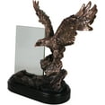 thumbnail image 5 of American Bald Eagle Landing On Rock Bronzed Figurine With 4x6 Beveled Glass, 5 of 8