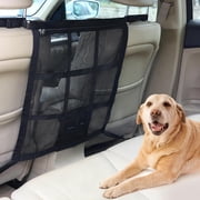 Philowng Double Layer Mesh Dog Car Barrier with Zipper, 23"x23"