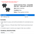 thumbnail image 2 of Ignition Coil Set 2 Piece - Compatible with 1997 - 1999 Ford F-150 4.6L V8 1998, 2 of 2