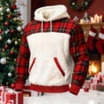 thumbnail image 2 of Horkkom Mens Hoodies Pullover Fleece Fuzzy Sweatshirts Winter Warm Hoodies with Pocket Drawstring L, 2 of 4