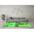 thumbnail image 3 of Ahgly Company Indoor Square Patchwork Green Transitional Area Rugs, 8' Square, 3 of 4