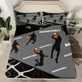 thumbnail image 2 of Erosebridal 3D Basketball King Sheet Sets, Ball Game Bedding King Size, Sports Theme Decor 4 Pieces, 2 of 7