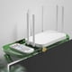 thumbnail image 1 of 1 estante de almacenamiento para decodificador de escritorio, enrutador de control remoto de TV doméstico, estante de almacenamiento para teléfono móvil, estante organizador (verde) oso de fresa Electrónica, 1 of 5