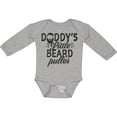 thumbnail image 3 of Inktastic Daddys Little Beard Puller Boys or Girls Long Sleeve Baby Bodysuit, 3 of 5