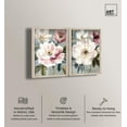 thumbnail image 2 of Blush Pink Bedroom Dreamscape 2 Panel Set Shadowbox Print Floral Wall Decor by Art Remedy, Blonde Frame, 36 x 54, 2 of 4