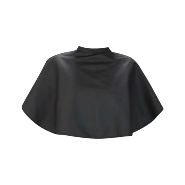 Capa de maquillaje grande, capa para teñir el cabello, impermeable, bata corta para salón de belleza para clientes, capas reutilizables para peinar, peluqueros y champú con cierre a presión