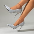 thumbnail image 3 of Vibrex Womens Pointed Toe High Heels Pumps Stiletto Heel Slip on Office Party Wedding Dress Shoes Casual Shoes for Outdoor Wear Comfortable Shoes, 3 of 9