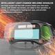 thumbnail image 4 of Gafas de soldadura con oscurecimiento automático, gran campo de visión, gafas protectoras con oscurecimiento automático para soldadura por arco, esmerilado y corte, B, 4 of 6