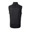 thumbnail image 3 of Men's Cutter & Buck Heather Charcoal LAFC Mainsail Sweater-Knit Full-Zip Vest, 3 of 3