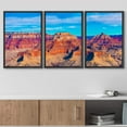 thumbnail image 3 of wall26 Framed Canvas Print Wall Art Set Aerial View of Grand Canyon National Park Nature Wilderness Photography Realism Rustic Colorful Ultra for Living Room, Bedroom, Office - 24"x36"x3 Bl, 3 of 5