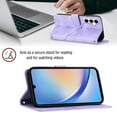 thumbnail image 5 of for Samsung Galaxy A16 5G Crossbody Wallet Case with Card Holder, Flip Folio Book Style Leather Shockproof Protective Phone Cover with Shoulder Strap/Lanyard for Samsung Galaxy A16 5G, Purple, 5 of 9
