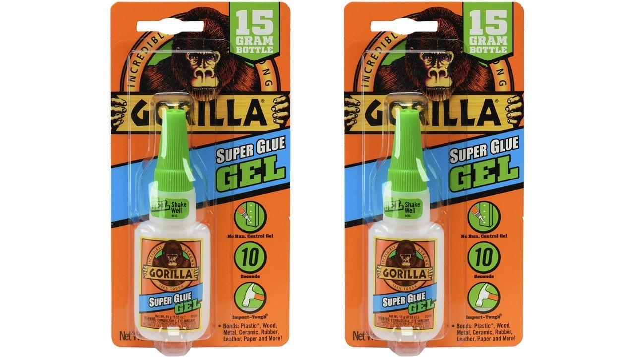  Gorilla Super Glue Gel, 15 Gram, Clear, (Pack of 1