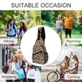 thumbnail image 6 of Full Print Chest Bag 8×15in Outer Large Bag On Both Sides Of Mesh Bag Inside Pocket Design Sponge Pad Shoulder Strap Leopard Print Pattern Background_4, 6 of 8