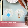 thumbnail image 2 of Miangastore Felt Display Board Hexagon Felt Home Decoration 1Set, 2 of 8