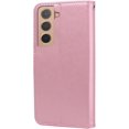 thumbnail image 3 of Wallet Case for Samsung Galaxy S22 Plus,Classic Rose Flower Pattern Shockproof PU Leather Case with Strong Magnetic Clasp and Card Slots Holder Cover for Samsung Galaxy S22 Plus MG Pink, 3 of 16