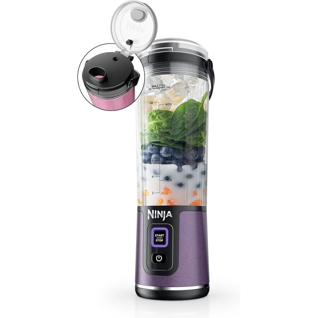 Ninja Blast Licuadora Portatil 532 ml(18oz) BC151PL Morado Metálico Reacondiconado